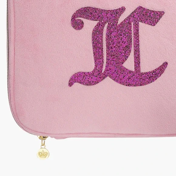 JUICY COUTURE PINK TERRY TRAIN CASE